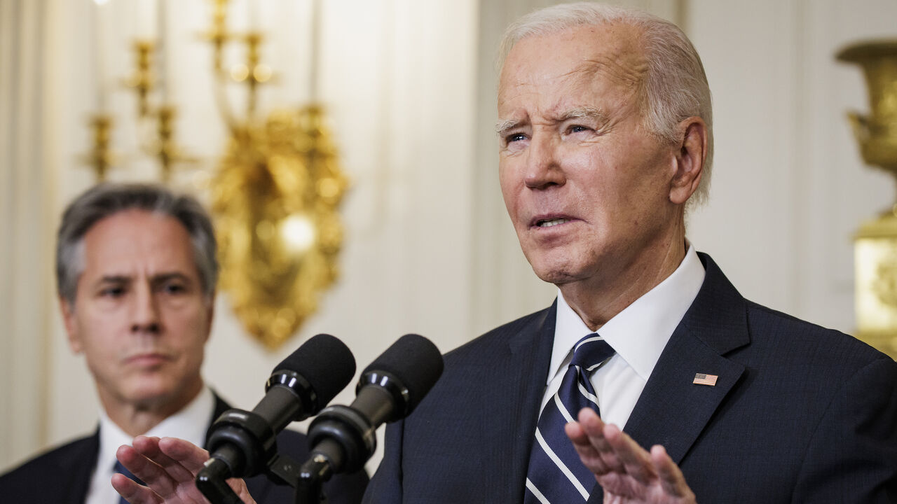 President Joe Biden speaks on the terrorist attacks in Israel.
