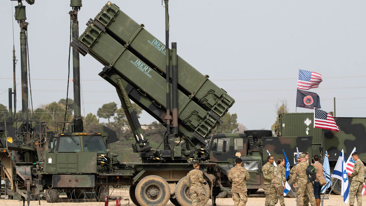 US Army officers stand in front a US Patriot missile defense system during joint Israeli-US military exercise "Juniper Cobra" at the Hatzor airforce base, Israel, March 8, 2018.