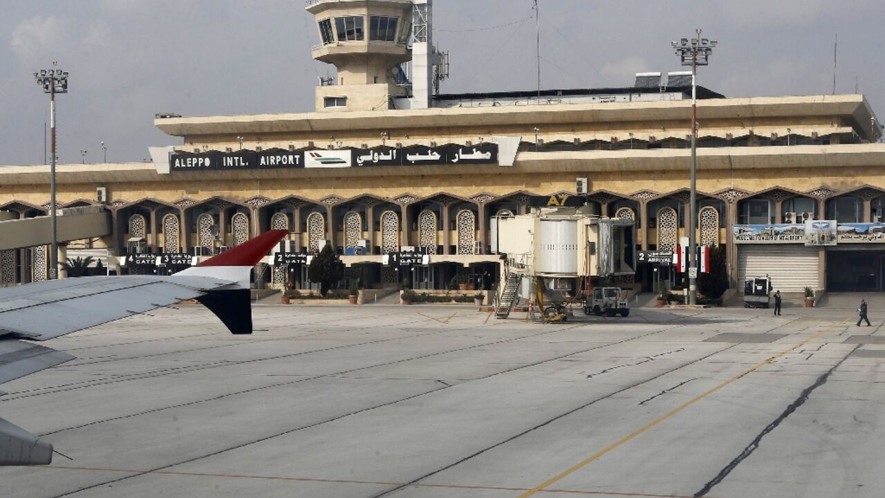 Syria's transport ministry said the strike damaged the runway at Aleppo airport 