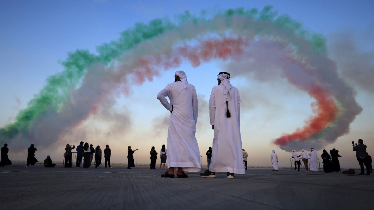 The Dubai Airshow is taking place on the site of the city's planned new airport