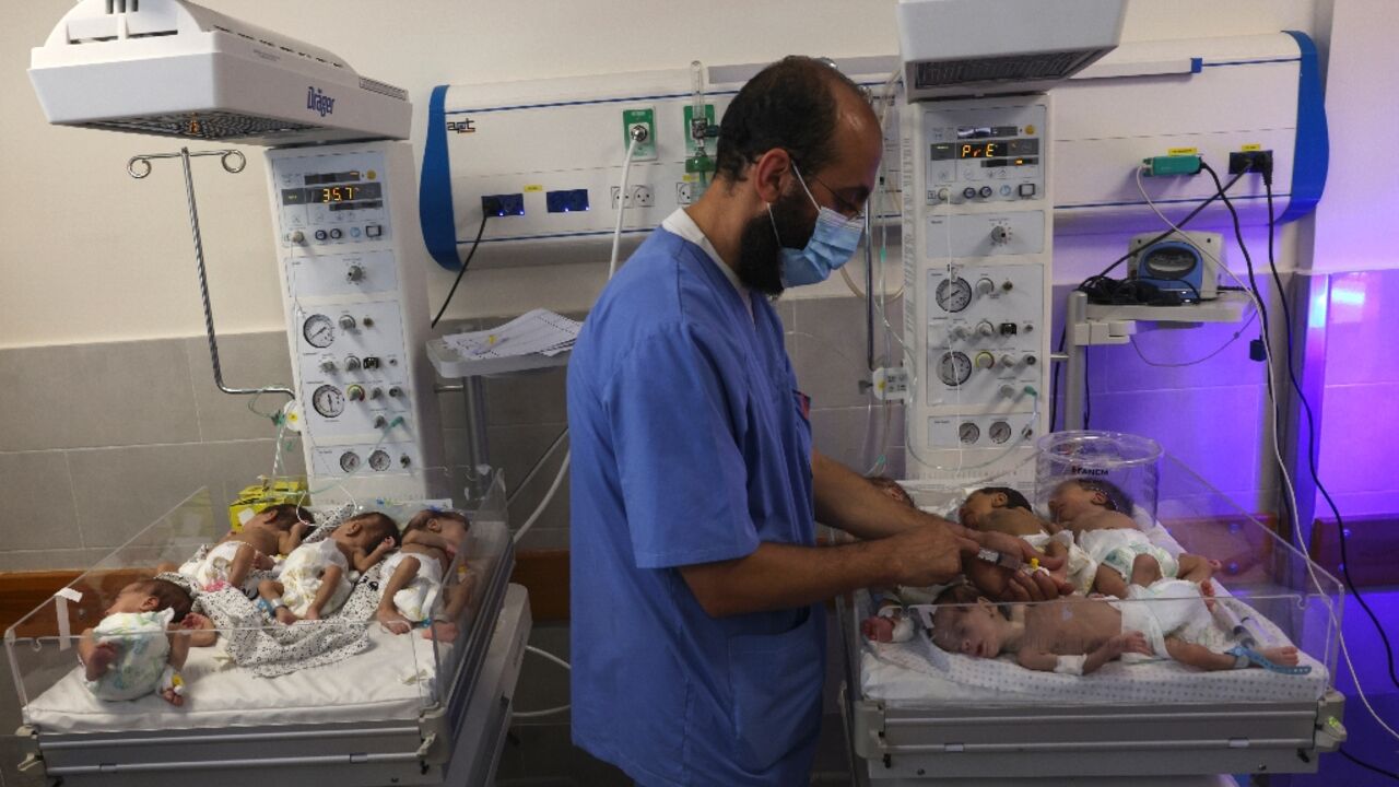 Thirty-one premature babies were evacuated from Gaza's biggest hospital