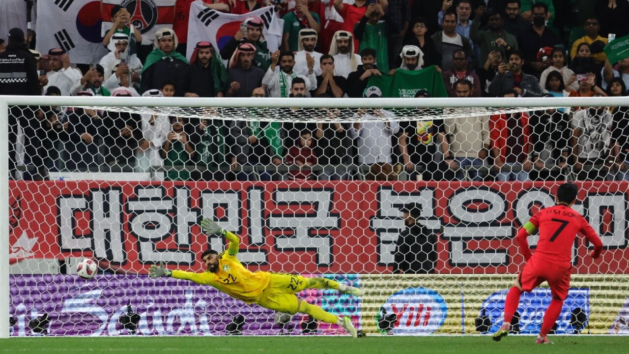 Son Heung-min scores his penalty