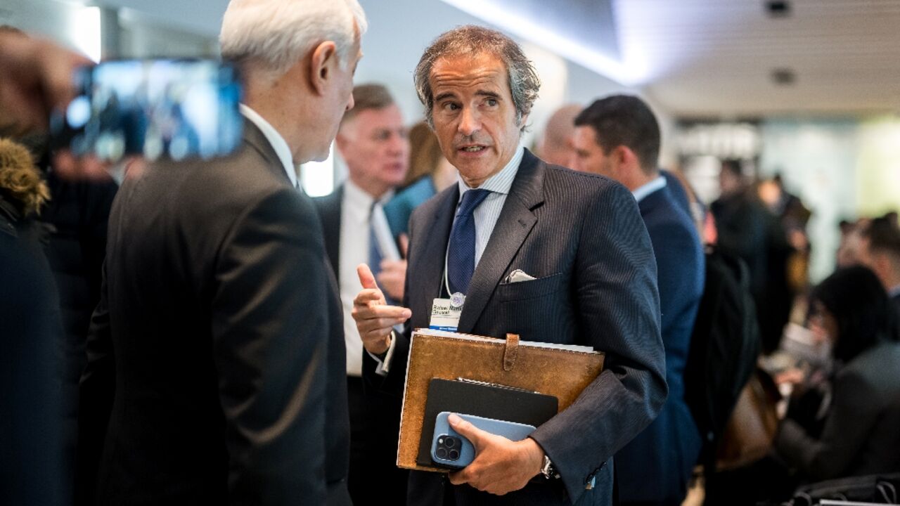 Rafael Grossi at this year's World Economic Forum in Davos
