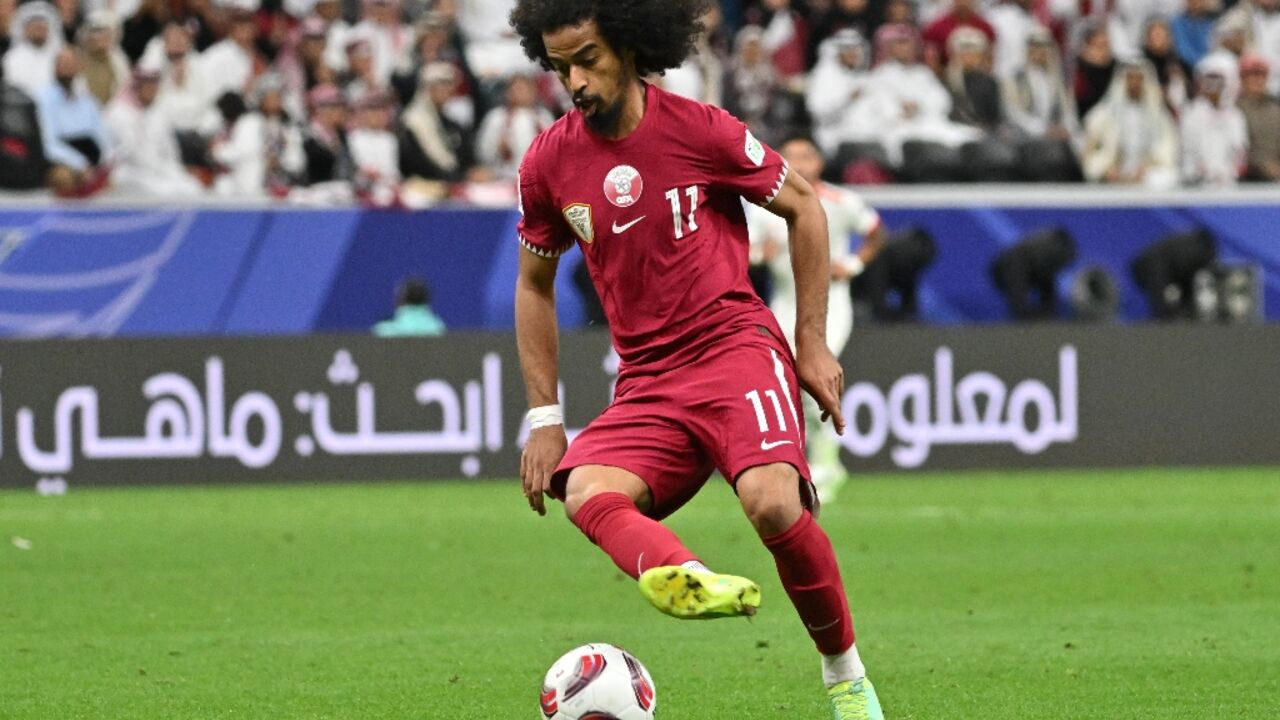 Akram Afif has scored four times for the hosts Qatar