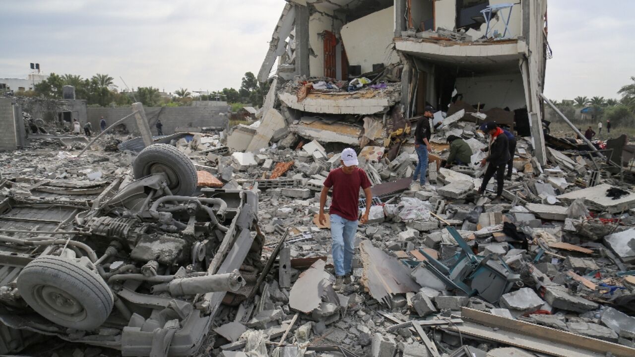 An Israeli bombardment killed 36 members of the Tabatibi family in central Gaza and reduced the building where they lived to rubble with the death toll expected to rise