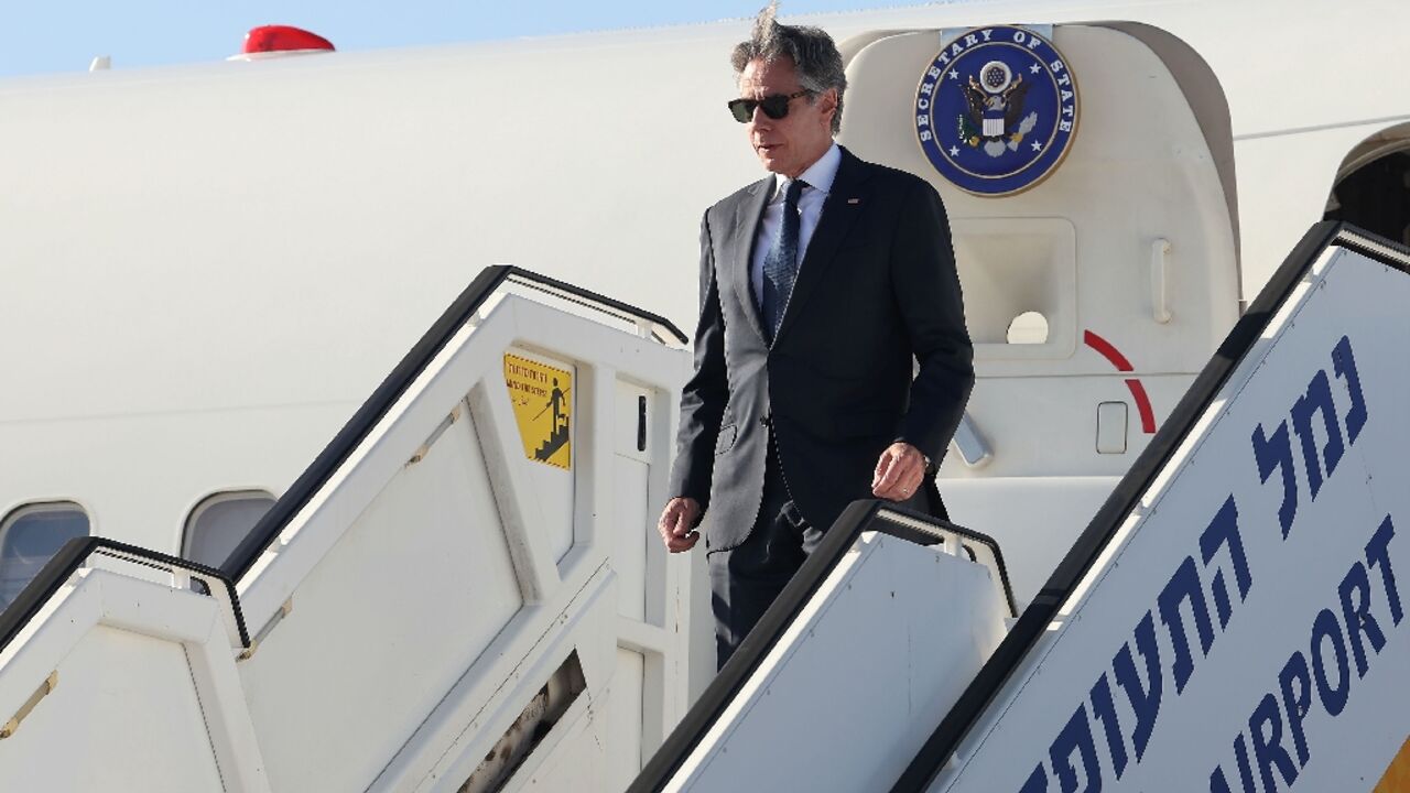 US Secretary of State Antony Blinken arrives in Tel Aviv for talks on a Gaza ceasefire plan