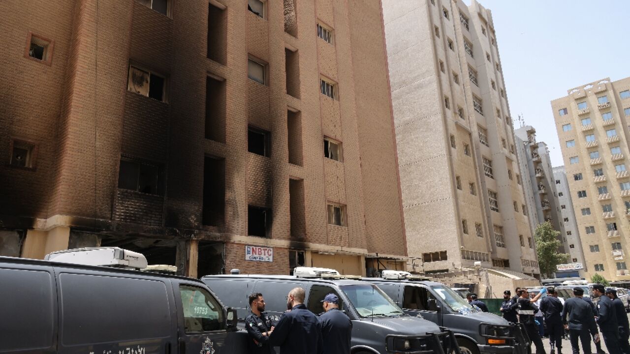 Kuwaiti officials said the fire broke out at dawn on Wednesday
