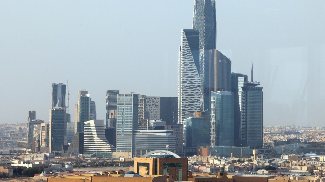 King Abdullah Financial Centre in Riyadh, the capital of Saudi Arabia which is hosting thousands of delegates for the Future Investment Initiative