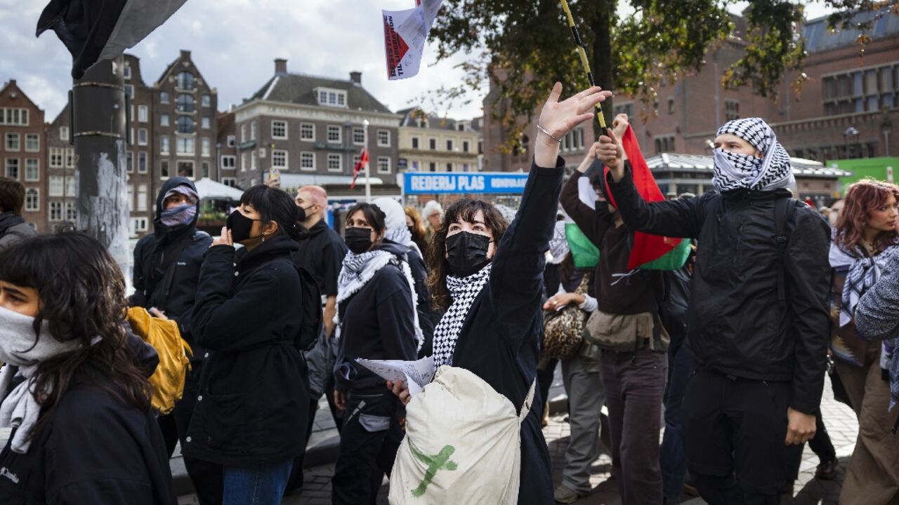 Tensions ran high in Amsterdam around events to mark October 7