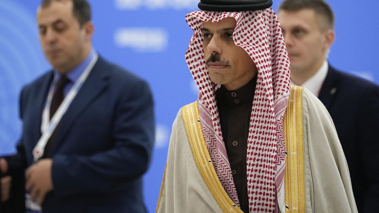 Saudi Arabian Minister for Foreign Affairs Prince Faisal bin Farhan Al-Saud arrives at the BRICS summit in Kazan on October 24, 2024. (Photo by Alexander Zemlianichenko / POOL / AFP) (Photo by ALEXANDER ZEMLIANICHENKO/POOL/AFP via Getty Images)