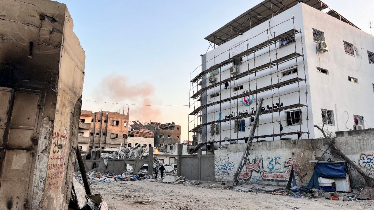 Kamal Adwan Hospital in Beit Lahia, northern Gaza, on October 31, 2024