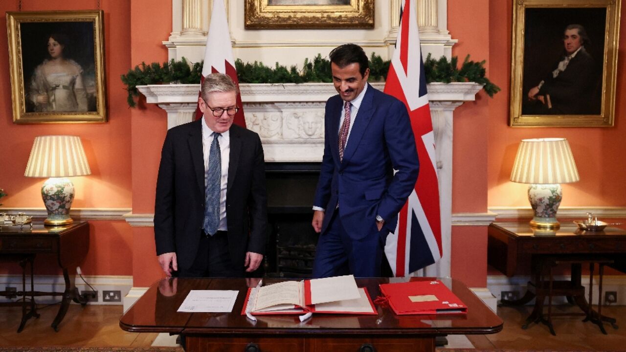 Qatar's Emir And UK's Starmer Talk Trade As State Visit Ends - Al ...