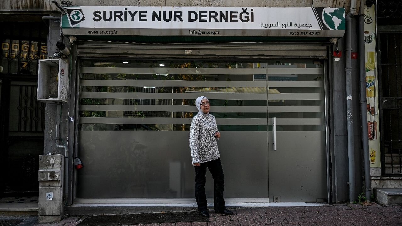 Wafaa Omar, 55, from Damascus, has been living in Turkey for 10 years 