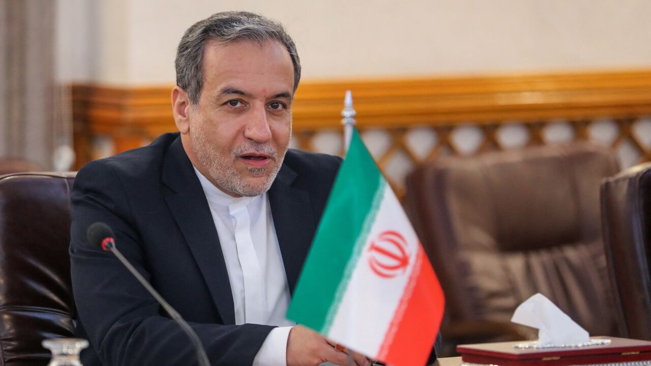 Iranian Foreign Minister Abbas Araghchi looks on during a meeting between the top diplomats of Iraq, Syria and Iran at the Iraqi Foreign Ministry in Baghdad on Dec. 6, 2024.