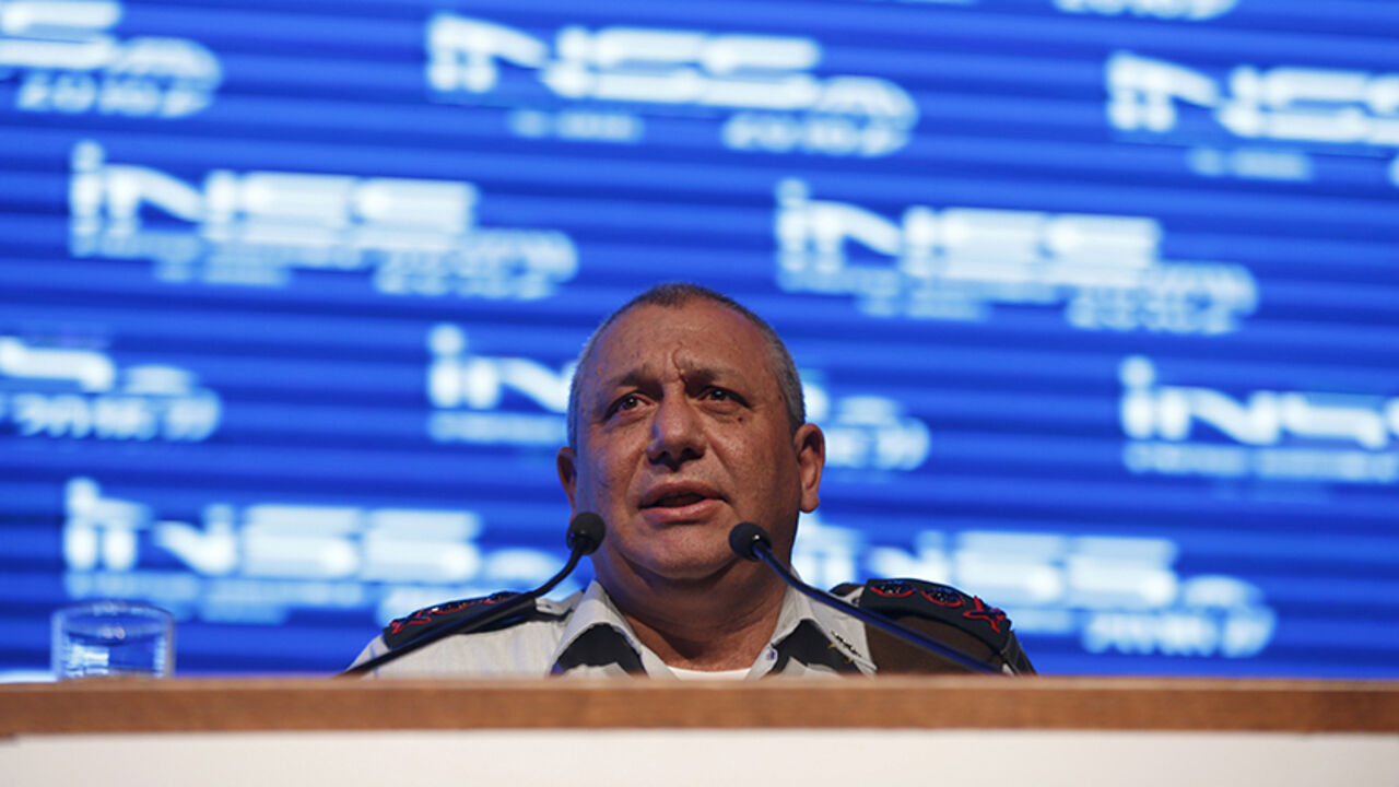 Israel's Chief of Staff Lieutenant General Gadi Eizenkot speaks at the annual Institute for National Security Studies (INSS) conference in Tel Aviv January 18, 2016. REUTERS/Baz Ratner - RTX22X9A