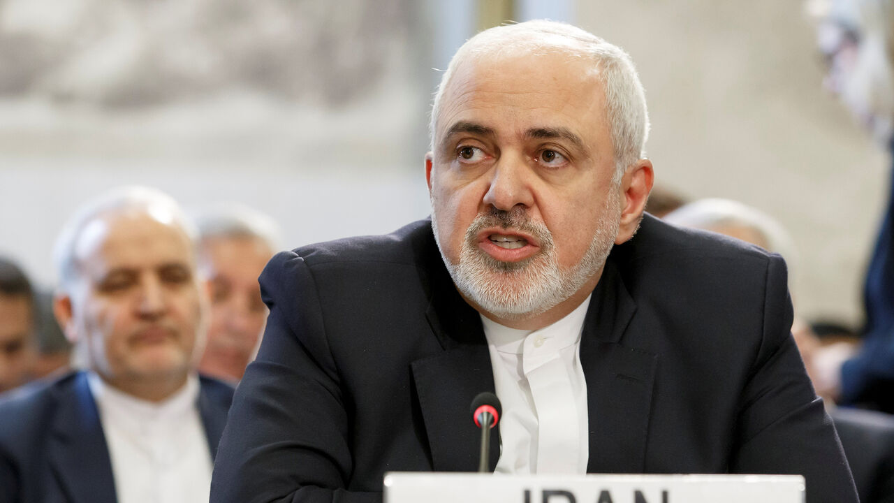 Iranian Foreign Minister Mohammad Javad Zarif delivers his statement, during the Geneva Conference on Afghanistan, at the European headquarters of the United Nations in Geneva, Switzerland, November 28, 2018. Salvatore Di Nolfi/Pool via REUTERS - RC1CF2219DE0
