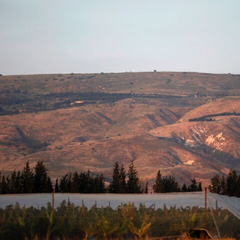 A picture taken on April 23, 2019, shows a general view of the Israeli-annexed Golan Heights, which Israel seized from Syria in the 1967 Six-Day War. 