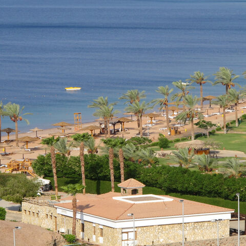 The Hilton Taba Resort is seen on the east coast of the Sinai Peninsula, Egypt, July 10, 2013.