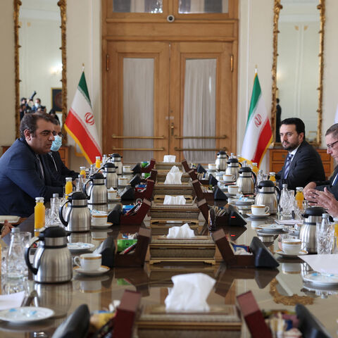 Iranian Foreign Minister Hossein Amir-Abdollahian (2nd-L).