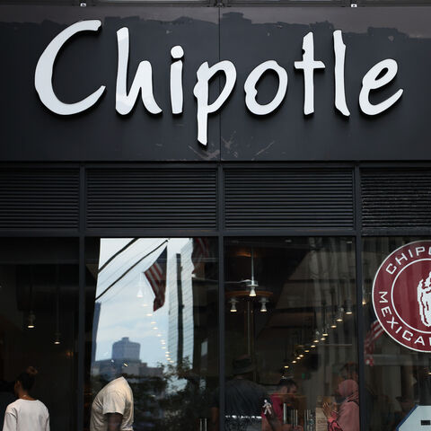 NEW YORK, NEW YORK - AUGUST 10: A Chipotle store signage is seen on August 10, 2022 in New York City. NYC Mayor Eric Adams announced on Tuesday that Chipotle Mexican Grill announced that they will be paying $20 million dollars to current and former workers in their NYC restaurants for violating city labor laws. The settlement will cover about 13,000 employees who worked at the chain's NYC stores between 2017 and this year. (Photo by Michael M. Santiago/Getty Images)