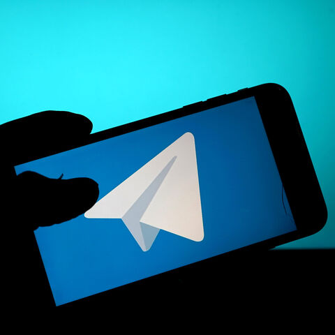 In this photo illustration, the messaging service Telegram app is seen on a mobile phone on Jan. 11, 2021. 