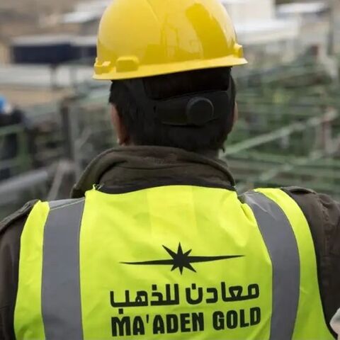 An employee of the Saudi Arabian Mining Company (Ma’aden) is pictured in this undated image.