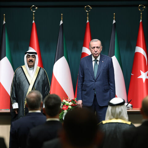Turkish President Recep Tayyip Erdogan hosted Kuwaiti Emir Sheikh Meshal al-Ahmad al-Sabah in Ankara on May 7. Photo courtesy: The Turkish Presidency 