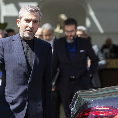 Iran's chief nuclear negotiator Ali Bagheri Kani leaves after talks at the Coburg Palais, the venue of the Joint Comprehensive Plan of Action (JCPOA) in Vienna on August 4, 2022. - The United States and the European Union's Iran nuclear envoys on August 3, 2022 said they were travelling to Vienna for talks with Tehran's delegation as they seek to salvage the agreement on its atomic ambitions. (Photo by Alex HALADA / AFP) (Photo by ALEX HALADA/AFP via Getty Images)