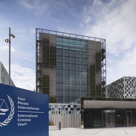 The Hague, Netherlands, June 15, 2016 — exterior of the recently opened new premises of the International Criminal Court in The Hague. 