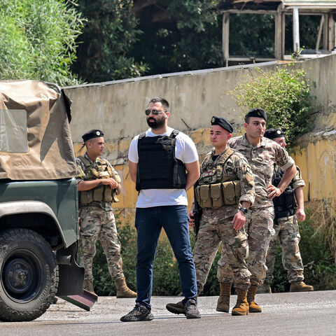 Lebanese army forces deploy near the US Embassy after a Syrian man was arrested following a shooting near the embassy, Beirut, Lebanon, June 5, 2024.