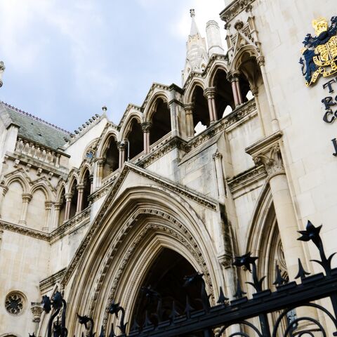 The Royal Courts of Justice in London, England.
