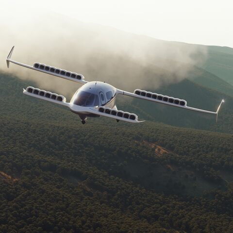 Media image of a Lilium eVTOL jet, download July 18, 2024.