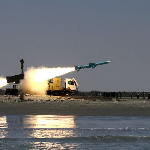 A picture obtained from Iran's Fars news agency, shows an Iranian-made Noor (Light) ground-to-sea missile fired by the Islamic republic's navy on May 11, 2010 during military exercises in the Iranian port of Bandar Jask on the Sea of Oman.