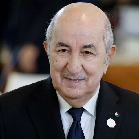 Algeria's president, Abdelmadjid Tebboune, arrives to attend a working session at the Borgo Egnazia resort during the G7 Summit in Savelletri near Bari, Italy, on June 14, 2024.