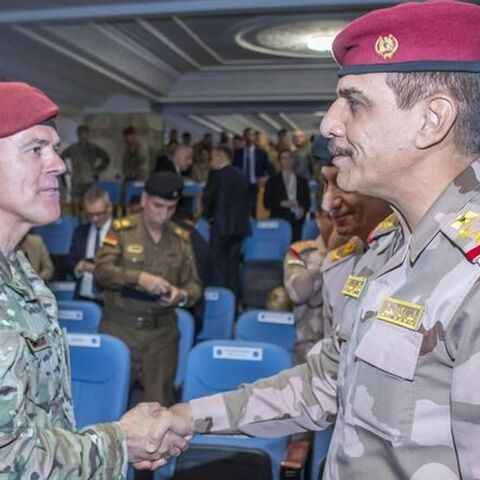 Lieutenant General Lucas Schreurs of the Netherlands assumes command of the NATO Mission to Iraq (NMI) in Baghdad, May 24, 2024.