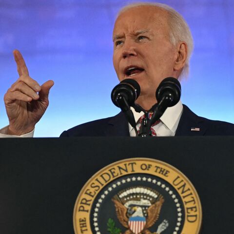 US President Joe Biden speaks at the Philadelphia Democratic City Committee Autumn Dinner in Philadelphia, Pennsylvania, on Oct. 15, 2024.