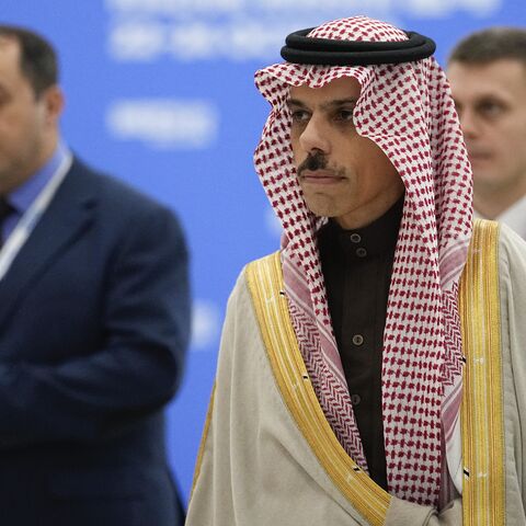 Saudi Arabian Minister for Foreign Affairs Prince Faisal bin Farhan Al-Saud arrives at the BRICS summit in Kazan on October 24, 2024. (Photo by Alexander Zemlianichenko / POOL / AFP) (Photo by ALEXANDER ZEMLIANICHENKO/POOL/AFP via Getty Images)