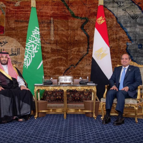 Saudi Crown Prince Mohammad bin Salman meets with Egyptian President Abdel Fattah al-Sisi in Cairo on Oct. 15, 2024. — Saudi Press Agency