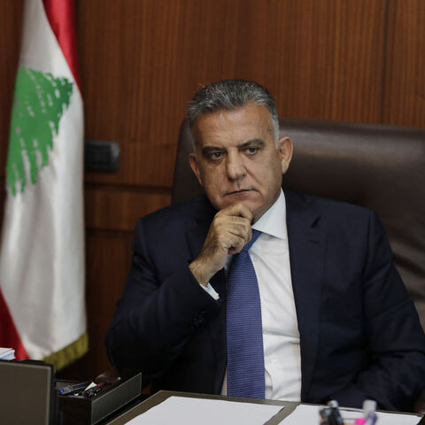 The influential head of Lebanon's General Security apparatus, Abbas Ibrahim, is pictured during an interview at his office in the capital Beirut on July 22, 2020.