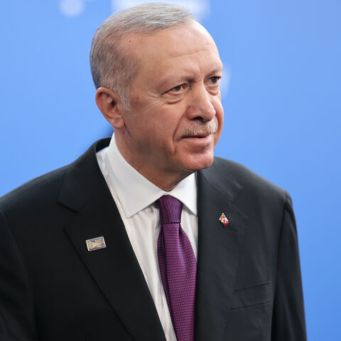 President of Turkey Recep Tayyip Erdogan arrives for the European Political Community summit at Puskas Arena on Nov. 7, 2024 in Budapest, Hungary. 