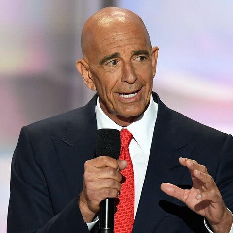 CEO of Colony Capital Tom Barrack speaks on the last day of the Republican National Convention, on July 21, 2016, in Cleveland, Ohio. 