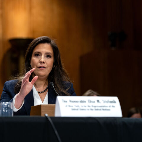 Rep. Elise Stefanik (R-NY) testifies before the Senate Foreign Relations Committee on her nomination to be Ambassador to the United Nations on Capitol Hill on January 21, 2025 in Washington, DC. 