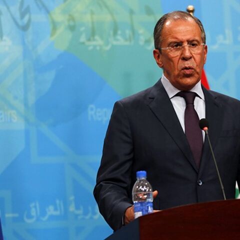 Russia's Foreign Minister Sergei Lavrov speaks during a joint news conference with Iraq's Foreign Minister Hoshyar Zebari in Baghdad February 20, 2014.  REUTERS/Thaier al-Sudani (IRAQ - Tags: POLITICS) - RTX196LB