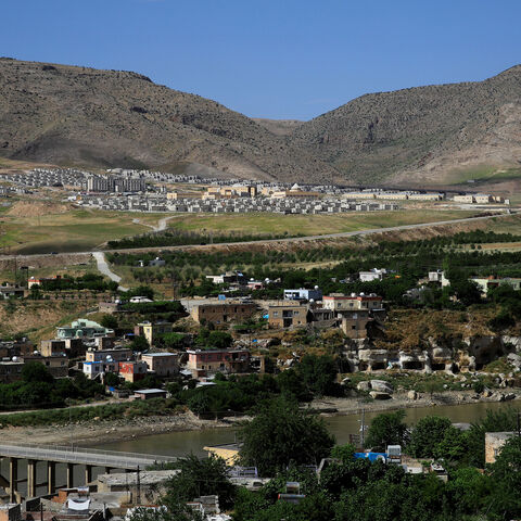 View of old Hasankeyf, which will be significantly submerged by the Ilisu dam being constructed, with the new Hasankeyf in the background in the southeastern town of Hasankeyf, Turkey, June 1, 2019. Picture taken June 1, 2019. REUTERS/Umit Bektas - RC12E749C880