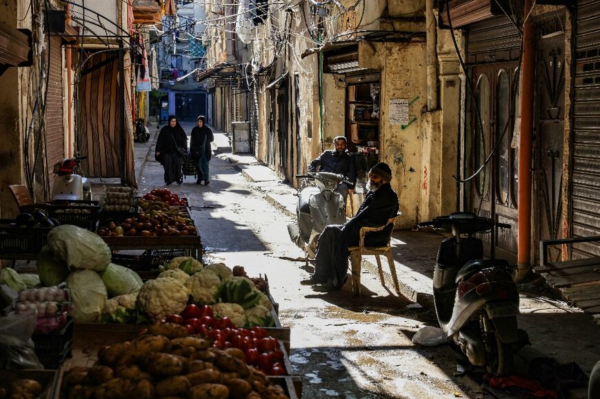 An alley in the northern Lebanese city of Tripoli's impoverished neighbourhood of Bab al-Tabbaneh