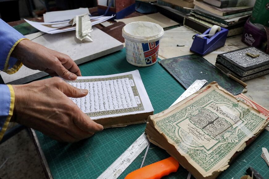 A workshop in Tripoli allows Libyans to revive copies of the Koran with sentimental value, often passed on to them by loved ones