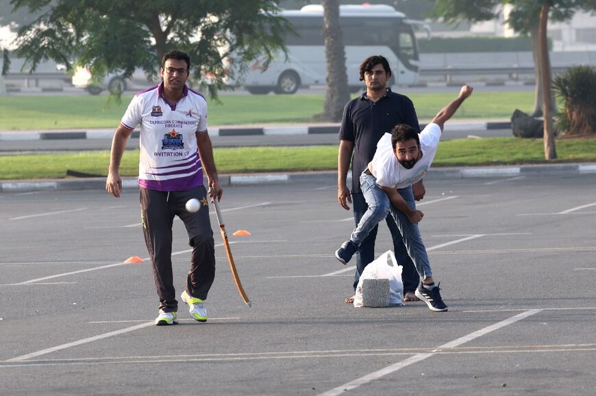 The cricket games in the Gulf emirate help maintain a sense of community among foreign workers