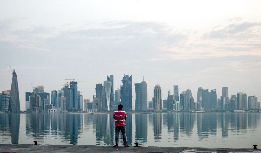 The skyline of Qatar's capital Doha 