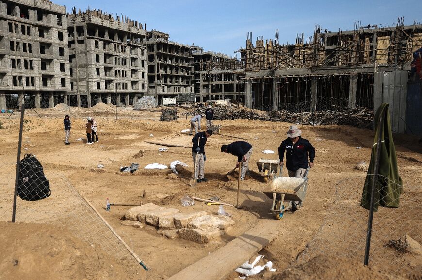 The tombs were discovered during a construction project that has consequently been partially suspended