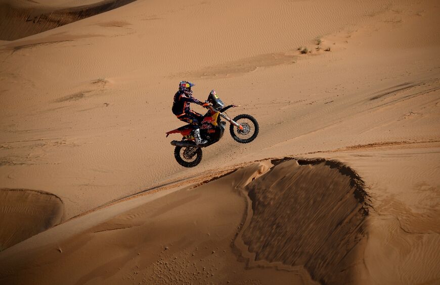 Argentina's Luciano Benavides won the ninth stage of the motorcyling category of the Dakar Rally
